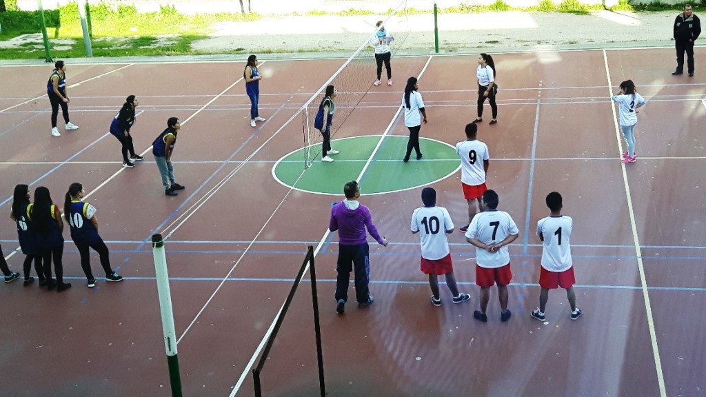 Patio central de deportes